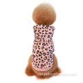 Designer Luxus gemütliche Leoparden Winterhundkleidung Kleidung